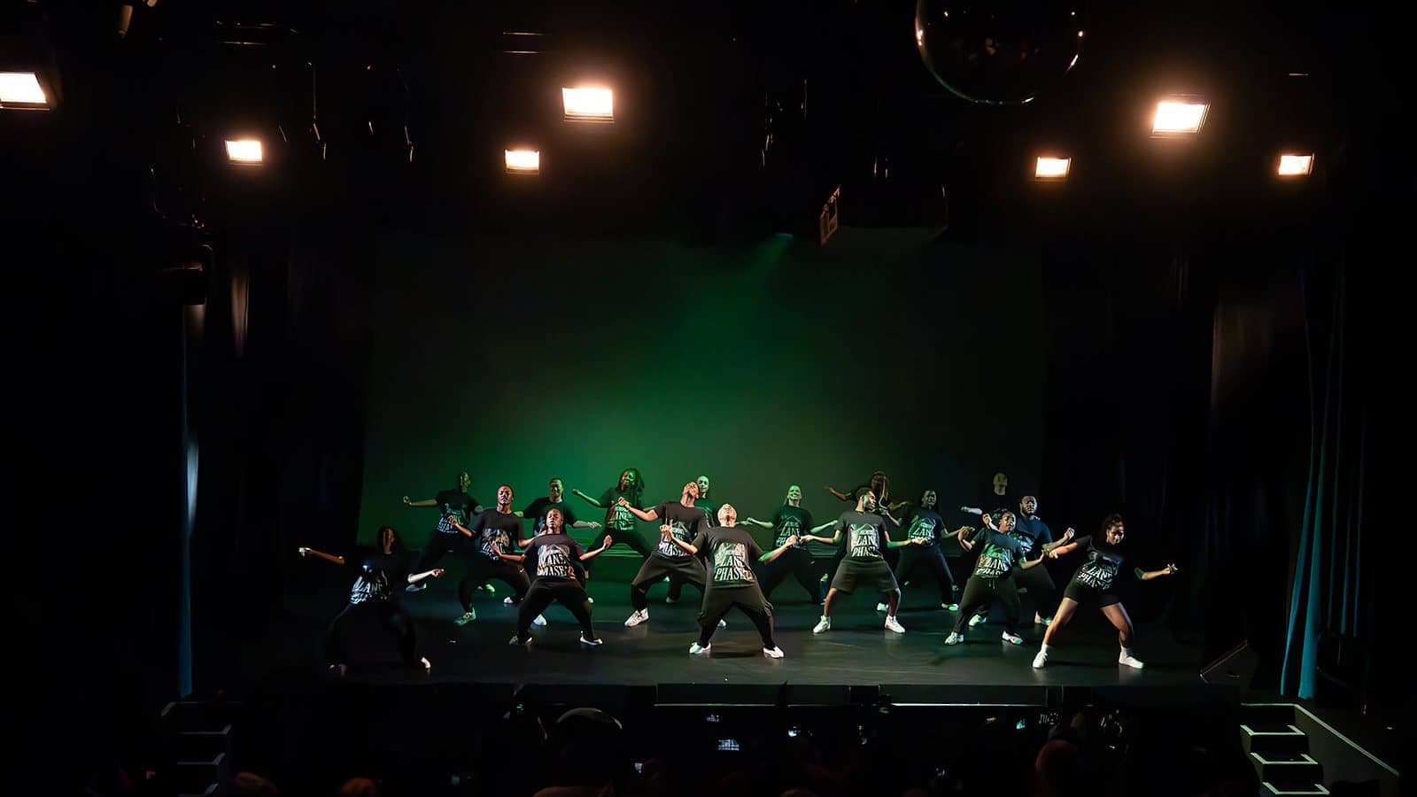 The Memory Lane: Phase 2 cast on stage under green light